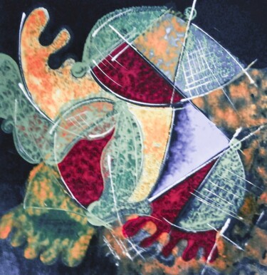 Printmaking titled "Intemporal 003" by Antonio Guimaraes, Original Artwork, Digital Print