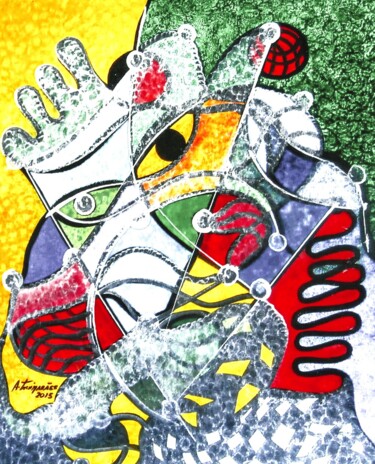 Printmaking titled "Intemporal 005" by Antonio Guimaraes, Original Artwork, Digital Print