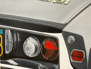 绘画 标题为“Citroën DS 21 déesse” 由Gilbert Duchamp, 原创艺术品, 丙烯 安装在木质担架架上
