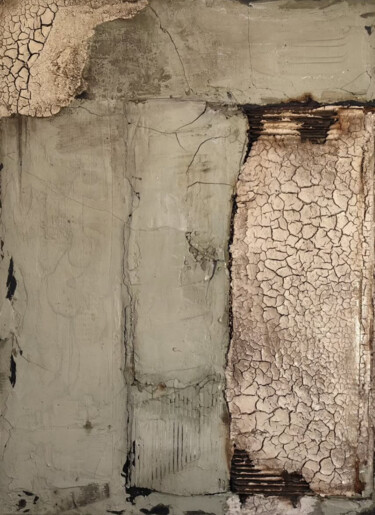 绘画 标题为“WABI SABI” 由Marion Albrecht, 原创艺术品, 颜料 安装在木质担架架上