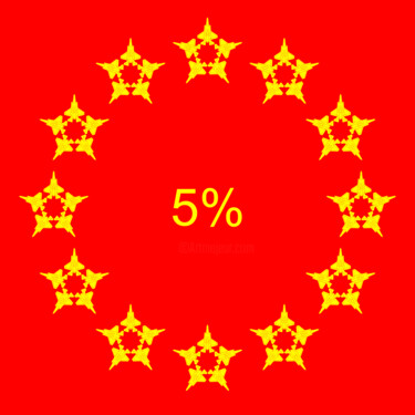 Printmaking titled "EU_F35_5%_es" by Giulio Gavioli, Original Artwork, Digital Print Mounted on Other rigid panel
