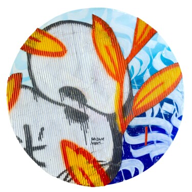 绘画 标题为“Mudam Marés” 由Luana Venson, 原创艺术品, 喷漆 安装在其他刚性面板上