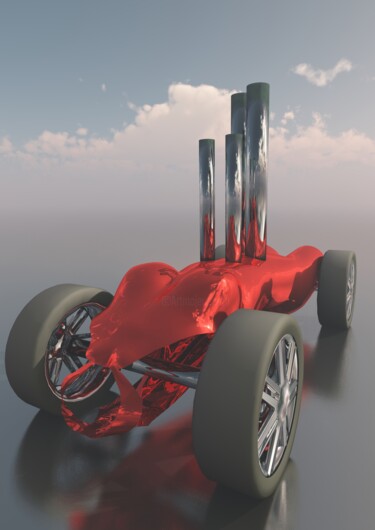 Digital Arts titled "Torso Torque #6" by Russell Newell, Original Artwork, 3D Modeling