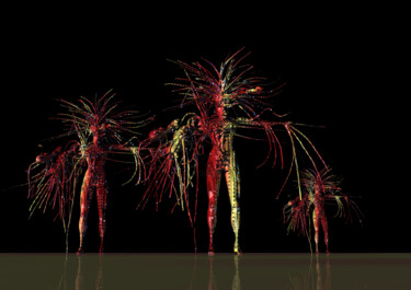Digital Arts titled "The Fireworkers" by Russell Newell, Original Artwork, 3D Modeling