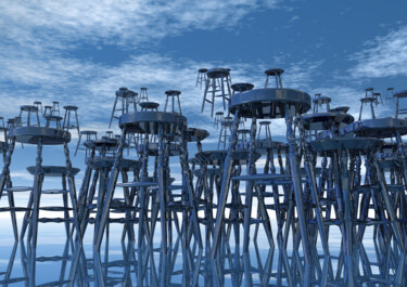 Digital Arts titled "Unlimited Seating" by Russell Newell, Original Artwork, 3D Modeling