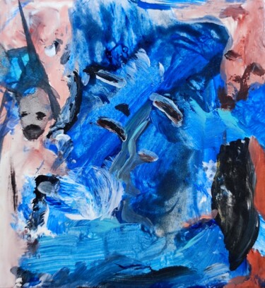 Картина под названием "Studies for portrai…" - Milto Sideris, Подлинное произведение искусства, Акрил