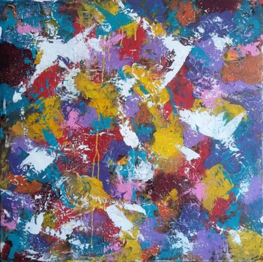 绘画 标题为“Colored vortex of e…” 由Igor Kotnik, 原创艺术品, 丙烯 安装在木质担架架上