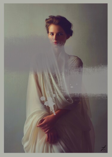 Whispers through the veil 数字艺术 标题为“Whispers through th…” 由Massimo Zanotti, 原创艺术品, 数字油画