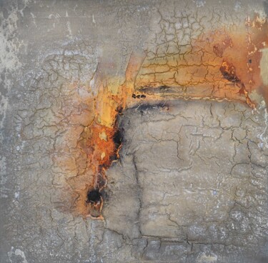 绘画 标题为“MAGMA” 由Marion Albrecht, 原创艺术品, 颜料 安装在木质担架架上