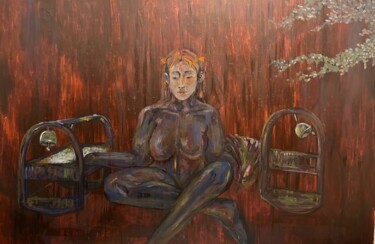 绘画 标题为“"Where do you think…” 由Mari Shahbaz, 原创艺术品, 油