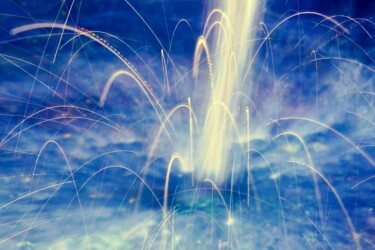 Fontaine aux éclats lumineux 数字艺术 标题为“Fontaine aux éclats…” 由Anne Vindras, 原创艺术品, 数码摄影