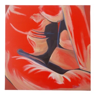 绘画 标题为“Nu Rouge” 由Eric Pelleau, 原创艺术品, 油