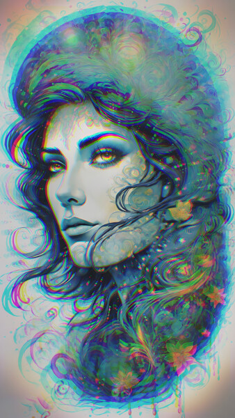 Your whiskey-colored eyes — from me, they are close, close 数字艺术 标题为“Your whiskey-colore…” 由Sofia Markina, 原创艺术品, AI生成的图像