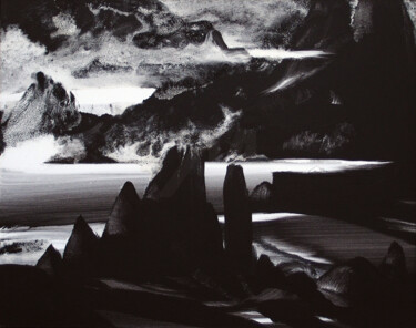绘画 标题为“Paysage improvisé” 由Yann Hervé, 原创艺术品, 丙烯