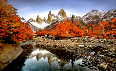 Autumn Fitz Roy Painting titled "Autumn Fitz Roy" by Sergey Agapov, Original Artwork, Digital Photography