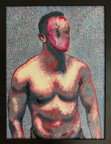 Give Him a Mask and He Will Tell You the Truth n.3 绘画 标题为“Give Him a Mask and…” 由Stefano Pallara, 原创艺术品, 丙烯