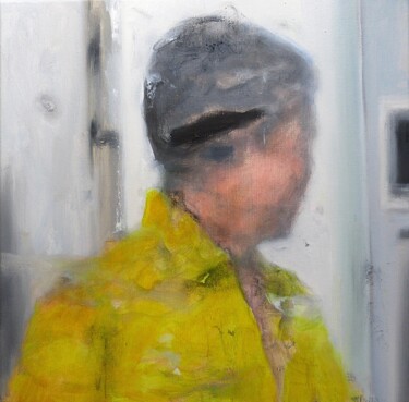 绘画 标题为“Selfportrait in an…” 由Wilfrid Moizan, 原创艺术品, 油 安装在木质担架架上