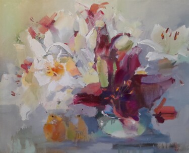When Flowers Celebrate 绘画 标题为“When Flowers Celebr…” 由Tatyana Barinova, 原创艺术品, 油