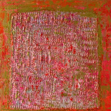 Painting titled "Textured Mosaic Rad…" by Nataliia Mcmillian, Original Artwork, Acrylic