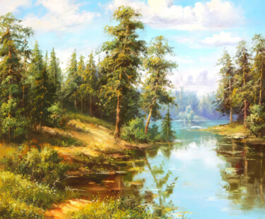 绘画 标题为“Light That Rests” 由Nurgaliy Abdigaliyev, 原创艺术品, 油