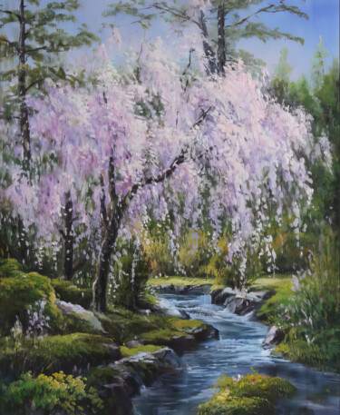 绘画 标题为“Spring” 由Nurgaliy Abdigaliyev, 原创艺术品, 油