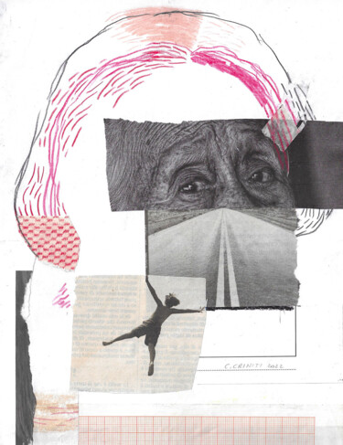 Serie Cartoline 02 拼贴 标题为“Serie Cartoline 02” 由Chiara Criniti, 原创艺术品, 石墨