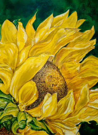 绘画 标题为“Sunflower Energy” 由Nurgaliy Abdigaliyev, 原创艺术品, 油