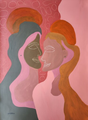 Anima. Animus (Inner Woman. Inner Man) 绘画 标题为“Anima. Animus (Inne…” 由Vafa Majidli, 原创艺术品, 丙烯