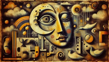 "GRUNGE 033" başlıklı Dijital Sanat Karavix tarafından, Orijinal sanat, AI tarafından oluşturulan görüntü