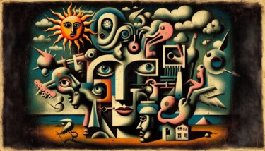 "GRUNGE 034" başlıklı Dijital Sanat Karavix tarafından, Orijinal sanat, AI tarafından oluşturulan görüntü