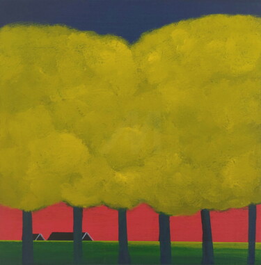 绘画 标题为“Mondriaan in the po…” 由Nelly Van Nieuwenhuijzen, 原创艺术品, 丙烯 安装在木质担架架上