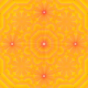数字艺术 标题为“Mandala Oriental” 由Ana Paula Ferreira Silva, 原创艺术品, 2D数字工作