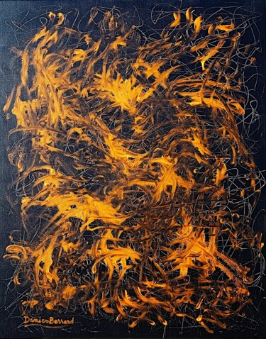 Chariots of fire, 100 years later 绘画 标题为“Chariots of fire, 1…” 由Damien Berrard, 原创艺术品, 丙烯 安装在木质担架架上