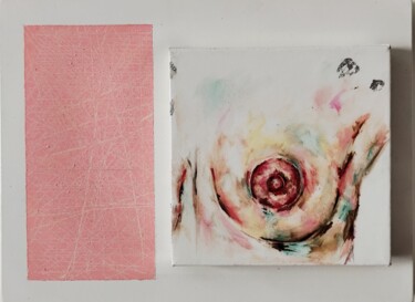 绘画 标题为“PENSIERO IN ROSA” 由Alessandra Nunziante, 原创艺术品, 油
