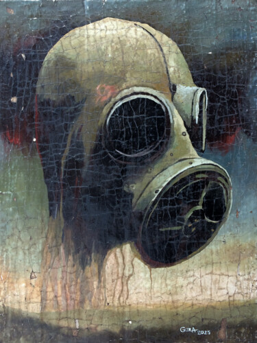 绘画 标题为“Relic of Fear” 由Alexandr Gera, 原创艺术品, 油 安装在木板上