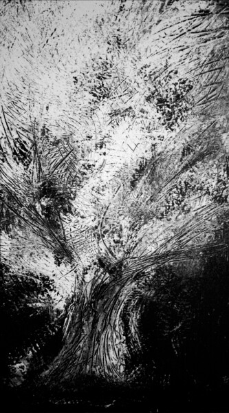 Painting titled "LA VECCHIA QUERCIA…" by Giovanni Battista Cau, Original Artwork, Acrylic