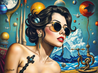 数字艺术 标题为“Surreal Twenties I” 由Jo Graetz (Jo Graetz), 原创艺术品, 2D数字工作