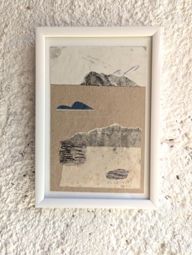 Collages titled "Serie Oltre il Marg…" by Chiara Criniti, Original Artwork, Ballpoint pen Mounted on Wood Panel