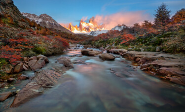 绘画 标题为“Autumn Patagonia” 由Sergey Agapov, 原创艺术品, 数码摄影