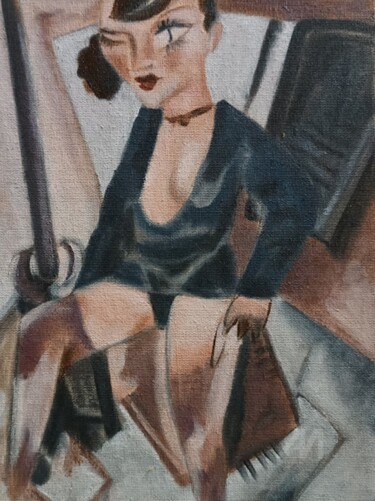 Woman in Cubism, Inspired by Alberto Monfredi. 绘画 标题为“Woman in Cubism, In…” 由Irina Oleynik, 原创艺术品, 油