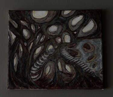 Painting titled "Shadow of Perception" by Maria Ariza, Original Artwork, Acrylic