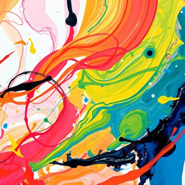 Abstract watercolor 数字艺术 标题为“Abstract watercolor” 由Pict T Mosb, 原创艺术品, AI生成的图像