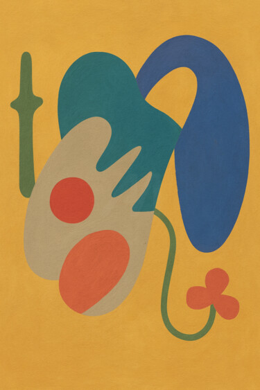 Arts numériques intitulée "Équilibre Vibrant" par Yahya Ahssaini, Œuvre d'art originale, Peinture numérique