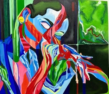 绘画 标题为“Quantum Morph” 由Aleksey Ovsyannikov, 原创艺术品, 油 安装在木质担架架上