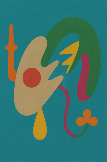 Arts numériques intitulée "Symbiose Colorée" par Yahya Ahssaini, Œuvre d'art originale, Peinture numérique
