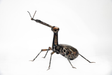 Giraffe Weevil 雕塑 标题为“Giraffe Weevil” 由Simon Saronni, 原创艺术品, 金属