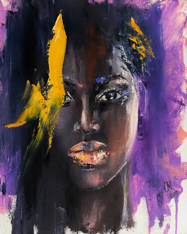Portrait 1 绘画 标题为“Portrait 1” 由Volodymyr Nezdiimynoha, 原创艺术品, 油 安装在木质担架架上