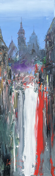 绘画 标题为“Expressionist View…” 由Ігор Євсін (Ihor Yevsin), 原创艺术品, 油 安装在木质担架架上