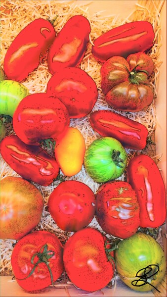 摄影 标题为“Les tomates” 由Emma Laflute, 原创艺术品, 操纵摄影