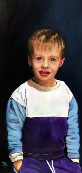 Peinture intitulée "Liam" par Pdu31, Œuvre d'art originale, Huile